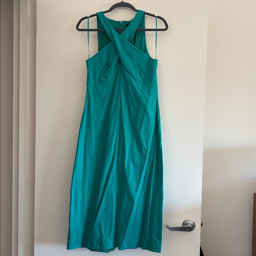 Banana Republic Vibrant Teal Linen Dress